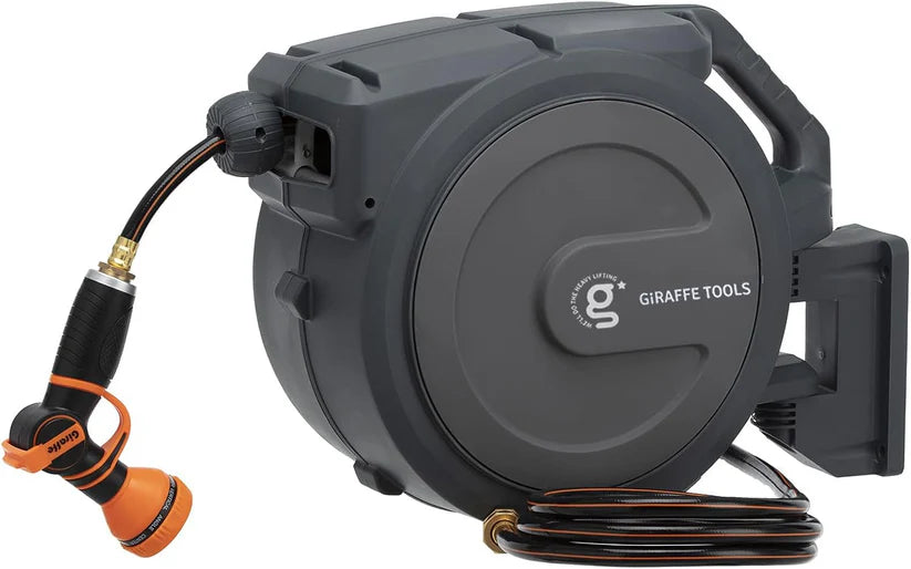 Hydro-Reel Pro - Auto-Retract Navy Blue Hose Reel | 1/2" Heavy Duty