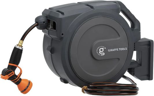 Hydro-Reel Pro - Auto-Retract Navy Blue Hose Reel | 1/2" Heavy Duty